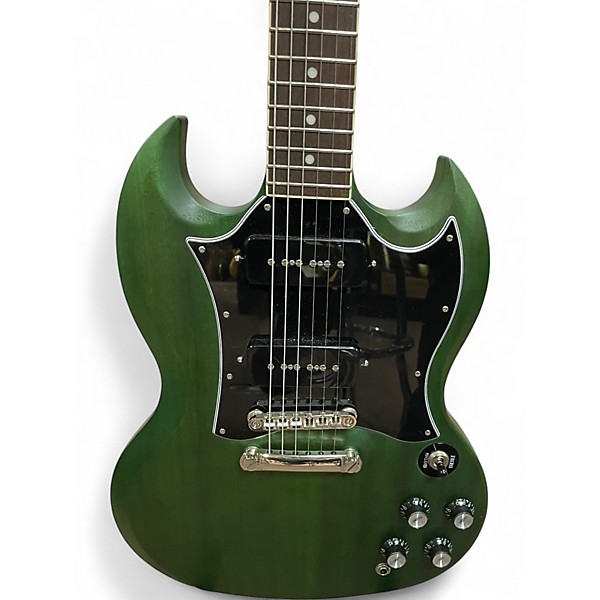 Used Epiphone Epiphone SG Classic Worn P90 Worn Inverness Green Solid Body Electric Guitar