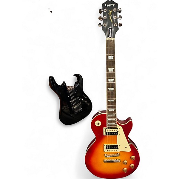 Used Epiphone Les Paul Classic 2 Tone Sunburst Solid Body Electric Guitar