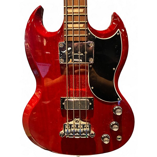 Used 2020 Gibson SG Standard Bass Cherry Electric Bass Guitar