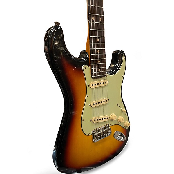 Used Fender Custom Shop 63' Journeyman Stratocaster 3 Tone Sunburst Solid Body Electric Guitar