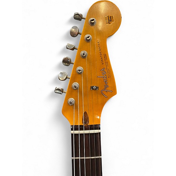 Used Fender Custom Shop 63' Journeyman Stratocaster 3 Tone Sunburst Solid Body Electric Guitar