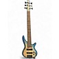 Used Ibanez SR606E Blue Electric Bass Guitar thumbnail