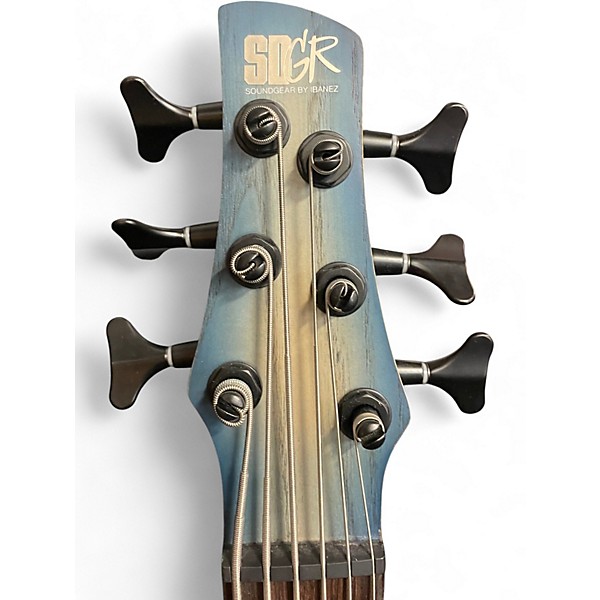 Used Ibanez SR606E Blue Electric Bass Guitar