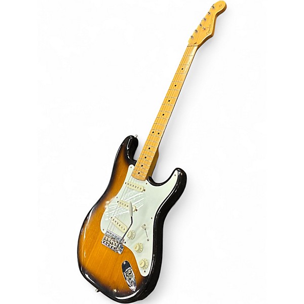 Vintage 1983 Fender 1957 Reissue Stratocaster 2 Color Sunburst Solid Body Electric Guitar