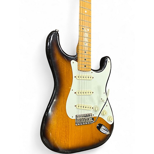 Vintage 1983 Fender 1957 Reissue Stratocaster 2 Color Sunburst Solid Body Electric Guitar