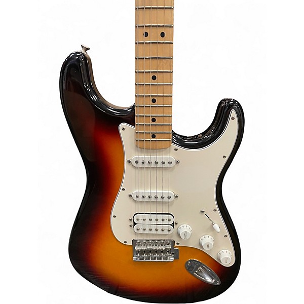 Used Fender Standard Stratocaster 3 Tone Sunburst Solid Body Electric Guitar
