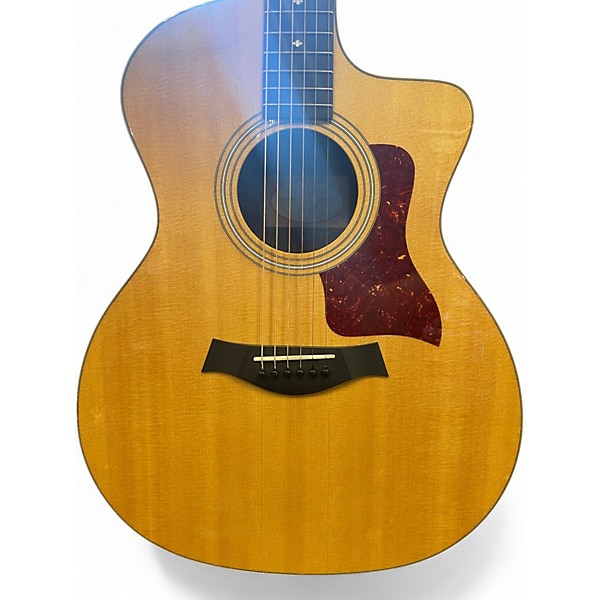 Used Taylor 214CE Deluxe Natural Acoustic Electric Guitar
