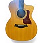 Used Taylor 214CE Deluxe Natural Acoustic Electric Guitar