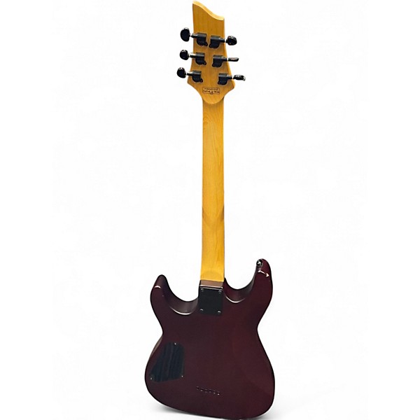 Used Schecter Guitar Research Omen 6 Red Solid Body Electric Guitar