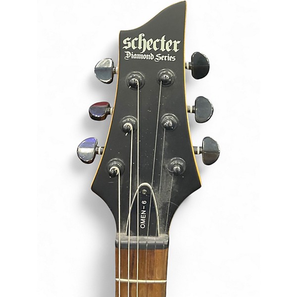 Used Schecter Guitar Research Omen 6 Red Solid Body Electric Guitar