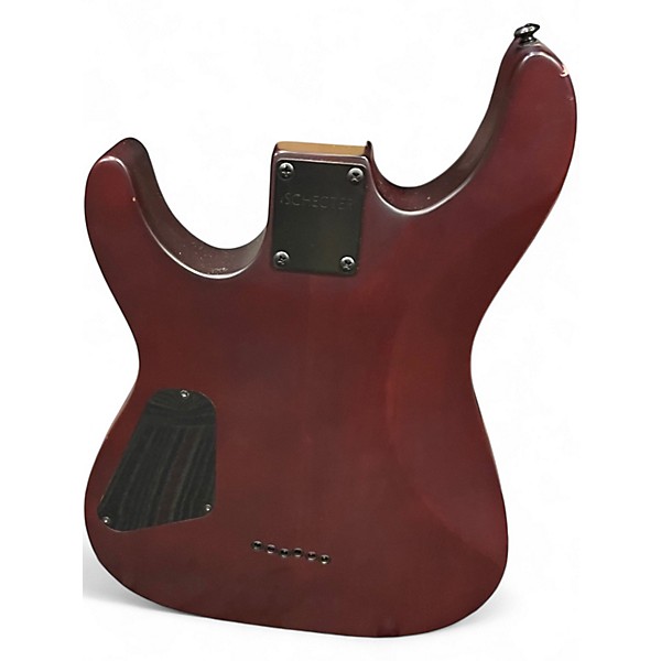 Used Schecter Guitar Research Omen 6 Red Solid Body Electric Guitar