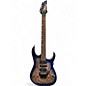 Used Ibanez RG1070PBZ Cerulean Blue Solid Body Electric Guitar thumbnail