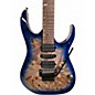 Used Ibanez RG1070PBZ Cerulean Blue Solid Body Electric Guitar