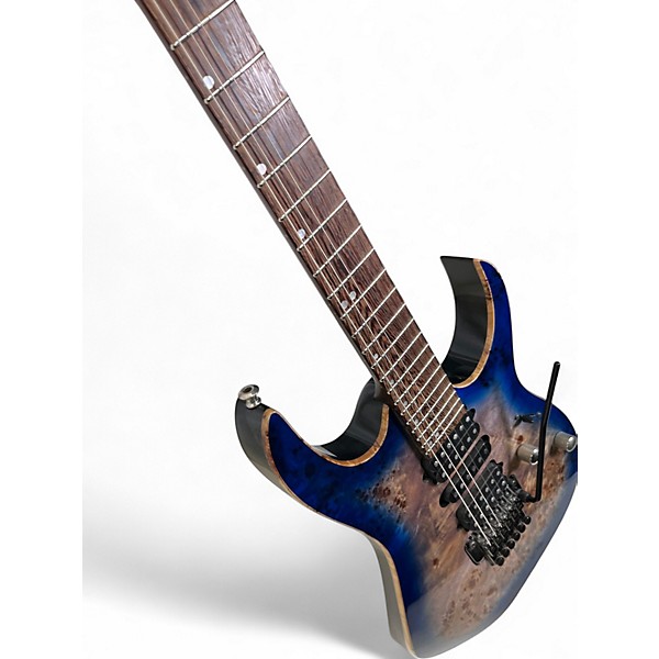 Used Ibanez RG1070PBZ Cerulean Blue Solid Body Electric Guitar