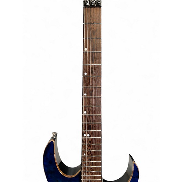 Used Ibanez RG1070PBZ Cerulean Blue Solid Body Electric Guitar