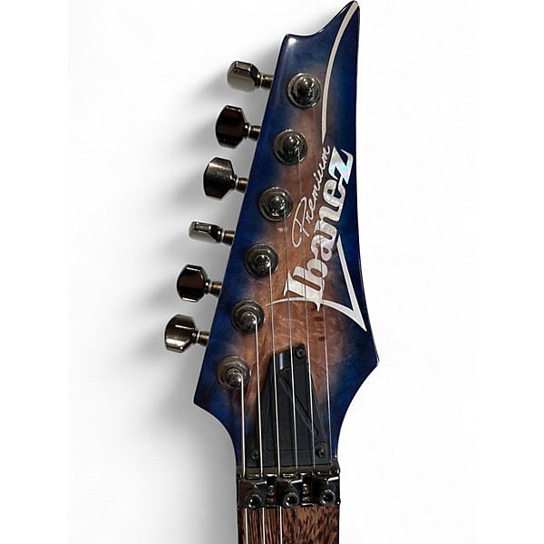 Used Ibanez RG1070PBZ Cerulean Blue Solid Body Electric Guitar
