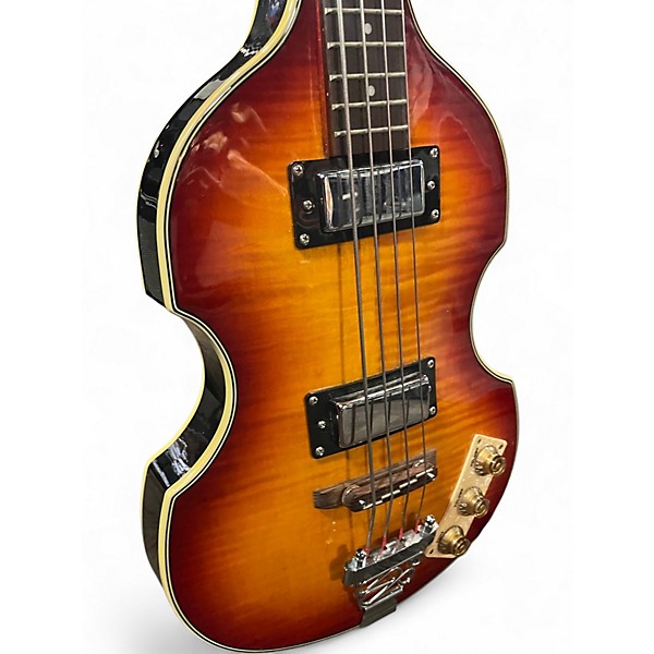 Used 2005 Epiphone Viola 2 Tone Sunburst Electric Bass Guitar