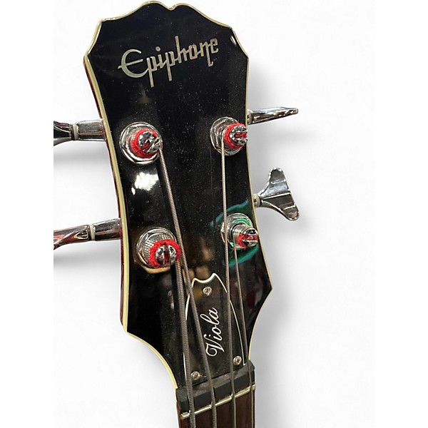 Used 2005 Epiphone Viola 2 Tone Sunburst Electric Bass Guitar