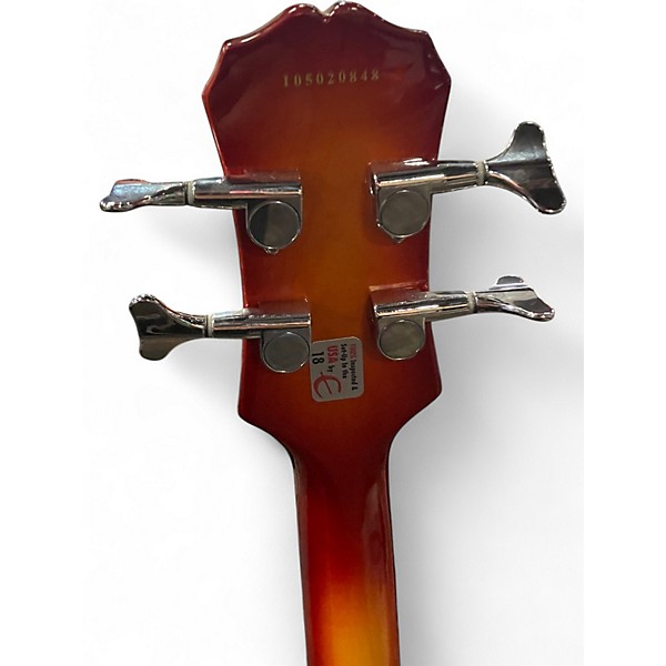 Used 2005 Epiphone Viola 2 Tone Sunburst Electric Bass Guitar