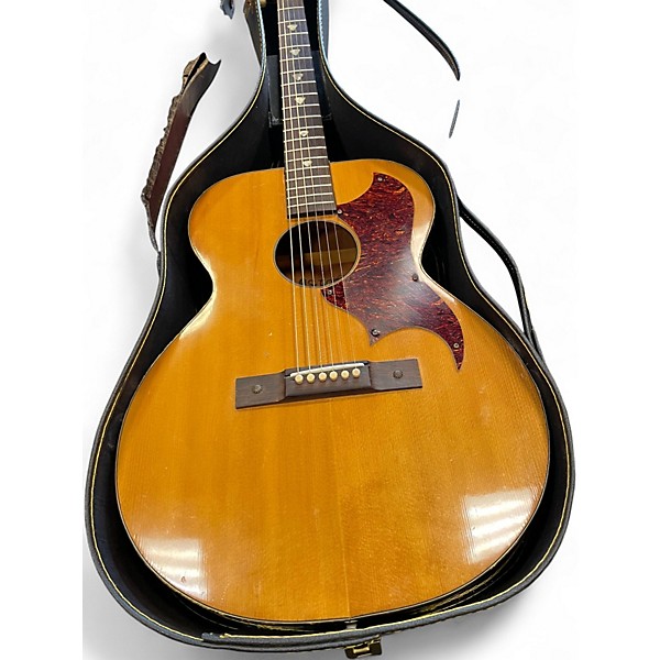 Vintage 1960s Kay K6160 natual Acoustic Guitar