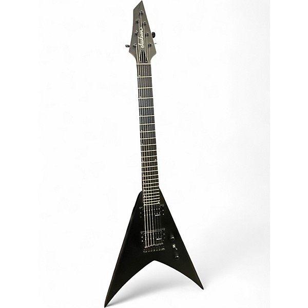 Used Jackson JS22 7 V Black Solid Body Electric Guitar