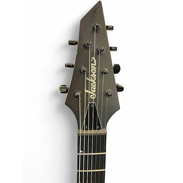 Used Jackson JS22 7 V Black Solid Body Electric Guitar