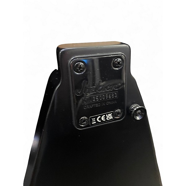 Used Jackson JS22 7 V Black Solid Body Electric Guitar