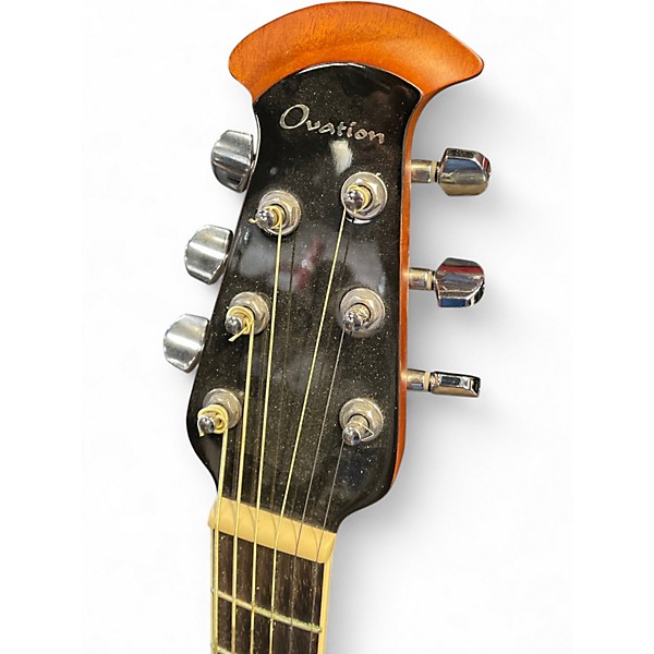 Used Ovation CE48 Red Acoustic Electric Guitar