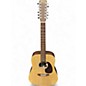 Used Martin dx2e natural 12 String Acoustic Electric Guitar thumbnail
