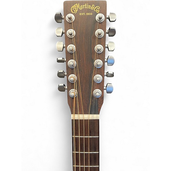 Used Martin dx2e natural 12 String Acoustic Electric Guitar