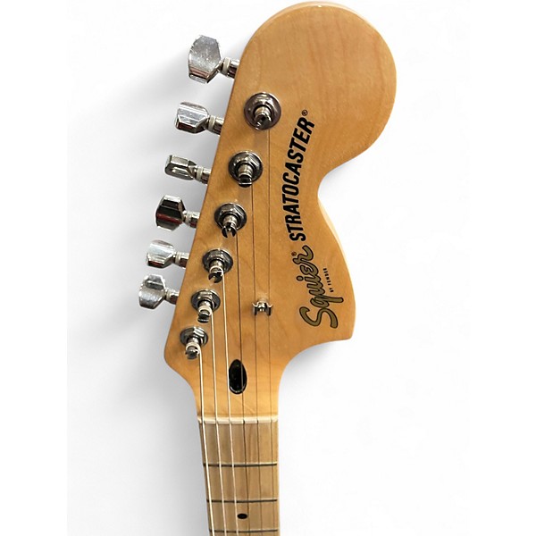 Used Squier Standard Stratocaster White Solid Body Electric Guitar