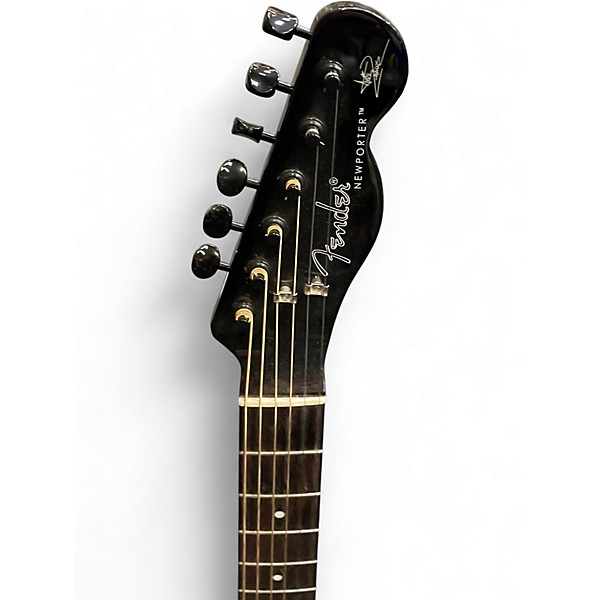 Used Fender Avril Lavigne Newporter Black Acoustic Electric Guitar