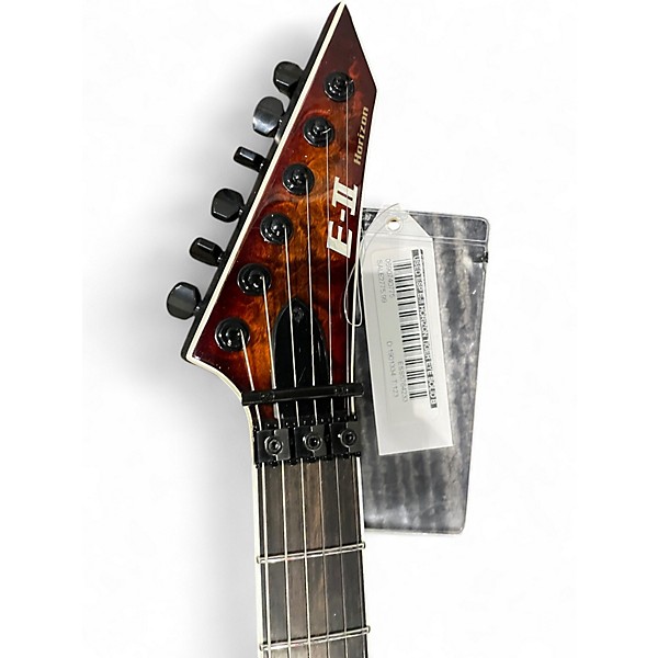 Used ESP E-II Horizon Tiger Eye Solid Body Electric Guitar
