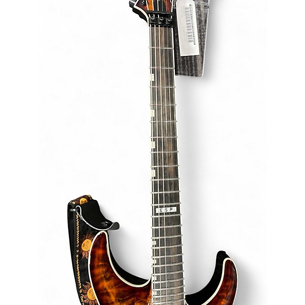 Used ESP E-II Horizon Tiger Eye Solid Body Electric Guitar
