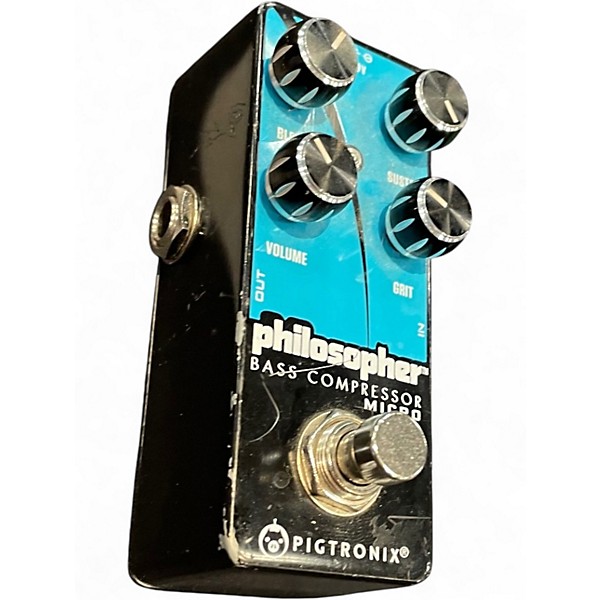 Used Pigtronix Philosopher Bass Compressor Micro Effect Pedal
