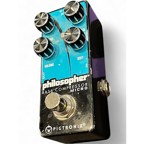 Used Pigtronix Philosopher Bass Compressor Micro Effect Pedal