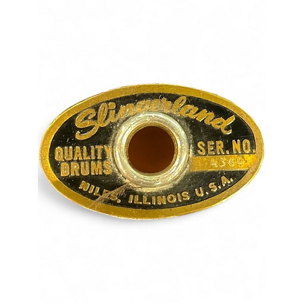 Used Slingerland 3 Piece Mid-60s Shell Pack Blue Sparkle Drum Kit