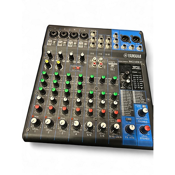 Used Yamaha MG10XU 10 Channel Mixer with Effects Unpowered Mixer