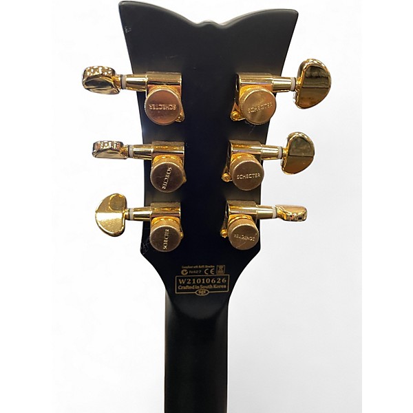 Used Schecter Guitar Research Solo-II Custom Satin Aged Black Solid Body Electric Guitar