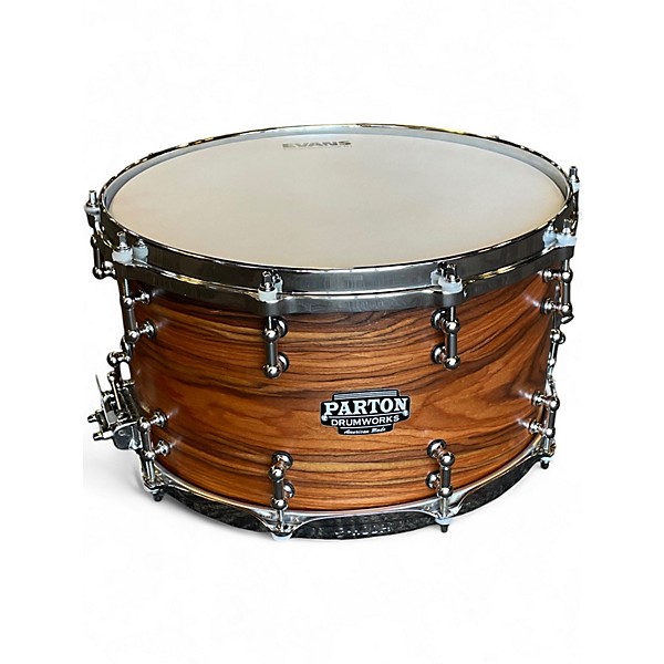 Used Parton Drumworks 14X8 USA Custom Natural Rosewood Drum