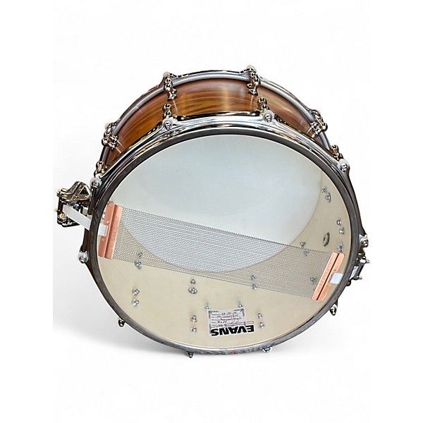 Used Parton Drumworks 14X8 USA Custom Natural Rosewood Drum