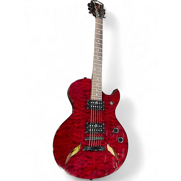Used Washburn MR250 Red Hollow Body Electric Guitar