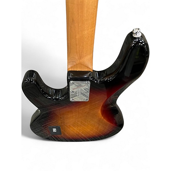 Used Sterling by Music Man Ray34 Spalted Maple Sunburst Electric Bass Guitar