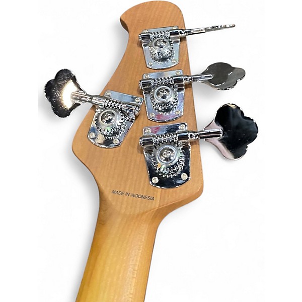 Used Sterling by Music Man Ray34 Spalted Maple Sunburst Electric Bass Guitar