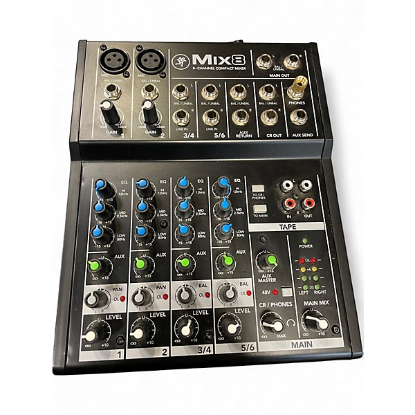 Used Mackie Mix 8 Unpowered Mixer