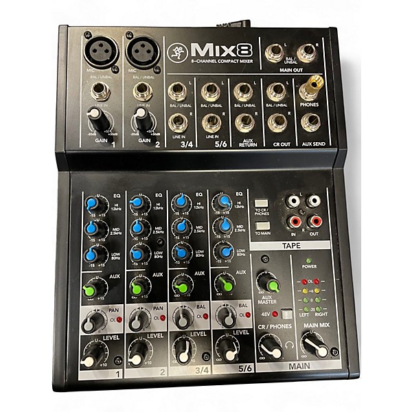 Used Mackie Mix 8 Unpowered Mixer