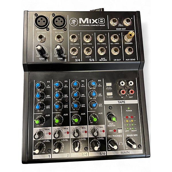 Used Mackie Mix 8 Unpowered Mixer