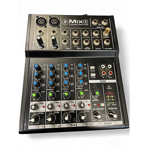 Used Mackie Mix 8 Unpowered Mixer