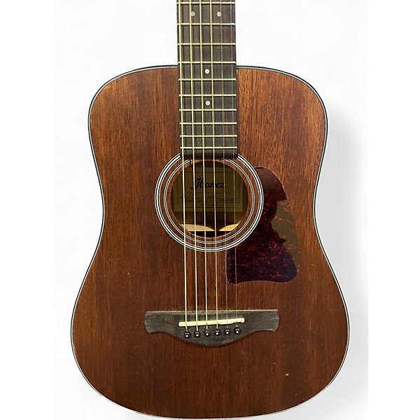 Used Ibanez aw54 mini Mahogany Acoustic Guitar