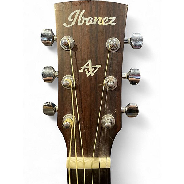 Used Ibanez aw54 mini Mahogany Acoustic Guitar